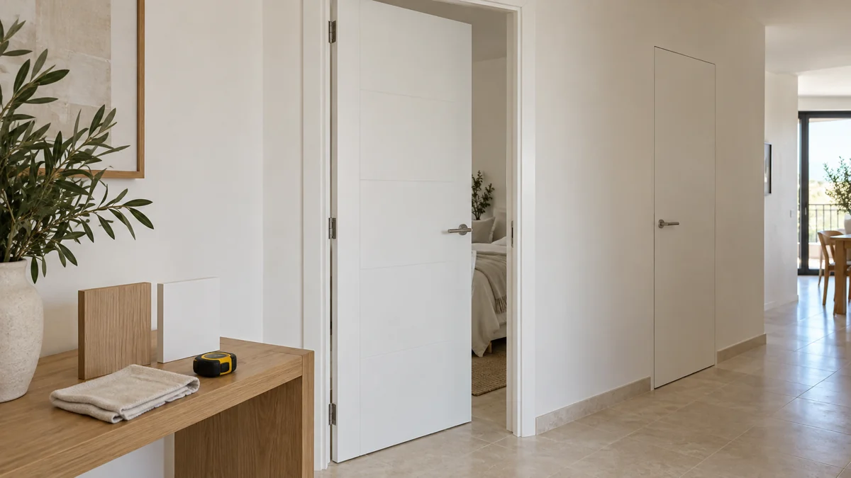 Guías sobre puertas de madera: limpieza de lacadas, medidas estándar y puertas ocultas